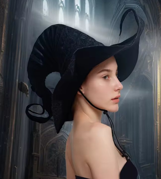 CAPPELLO STREGA A PIEGHE