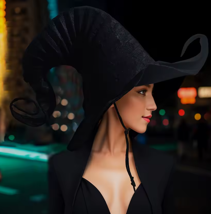 CAPPELLO STREGA A PIEGHE