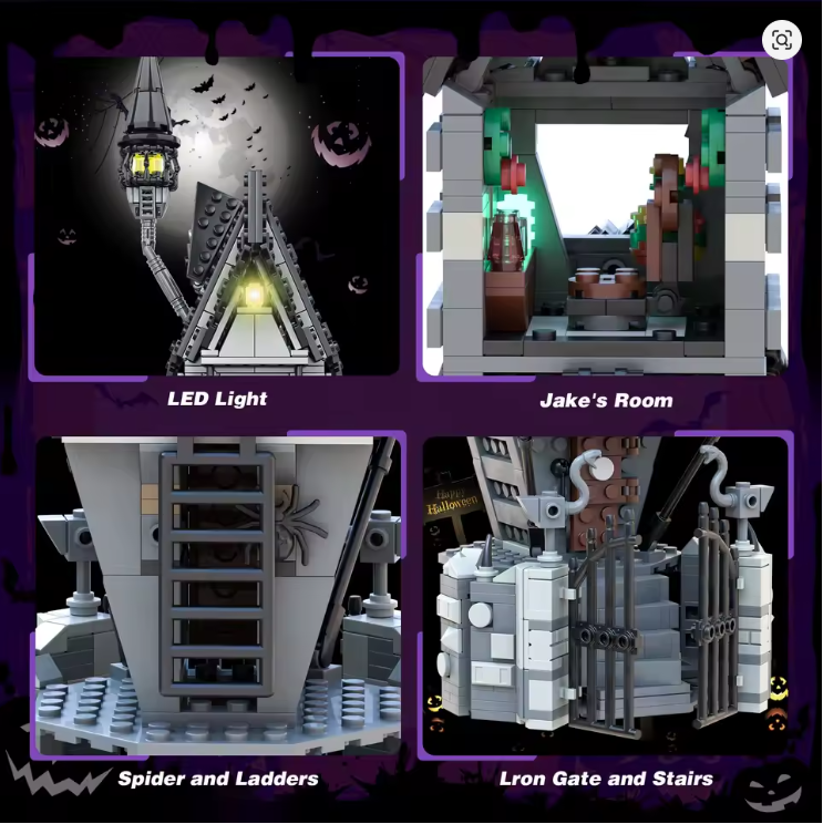 CASA STREGATA  SET BLOCCHI DI COSTRUZIONE